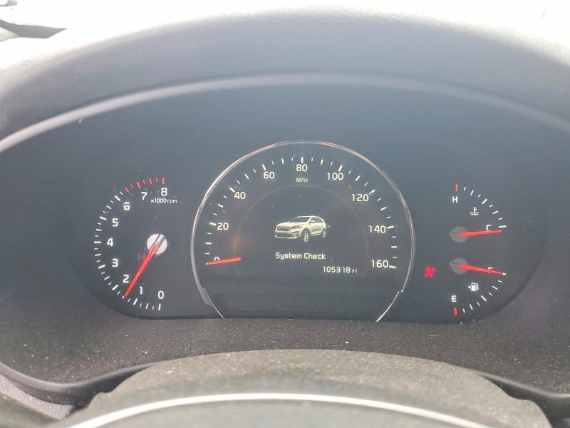 2019 Kia Sorento VIN 5XYPKDA54KG522900 COPART salvage auction — FRONT END, Or - Salvage Title Certificate, sold $4,400 on 2026-07-15 (photo 9)