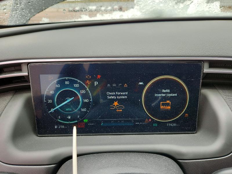 2024 Hyundai Tucson VIN KM8JFDD21RU236342 COPART salvage auction — FRONT END, Co - Salvage Title, sold $3,750 on 2026-07-27 (photo 9)
