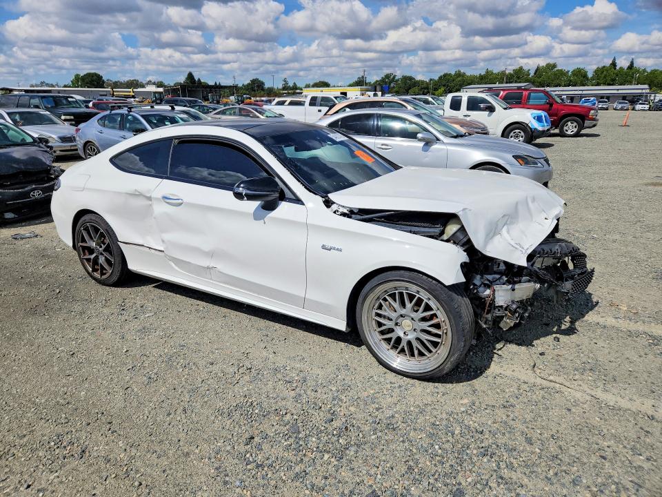 2017 Mercedes-benz C class VIN WDDWJ6EB8HF453110 COPART salvage auction — FRONT END, Ca - Dis/Dlr/Exp Only Clean Title, sold $3,850 on 2026-07-28 (photo 4)
