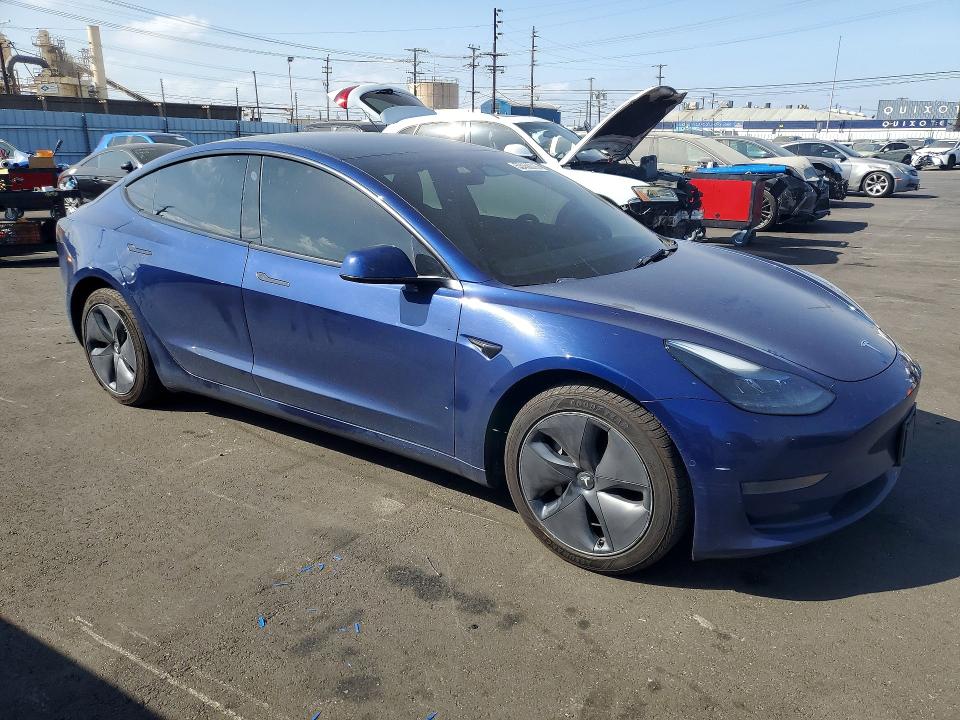 2022 Tesla Model 3 VIN 5YJ3E1EA4NF288491 COPART salvage auction — REAR END, Salvage Title, sold $6,000 on 2026-07-13 (photo 4)