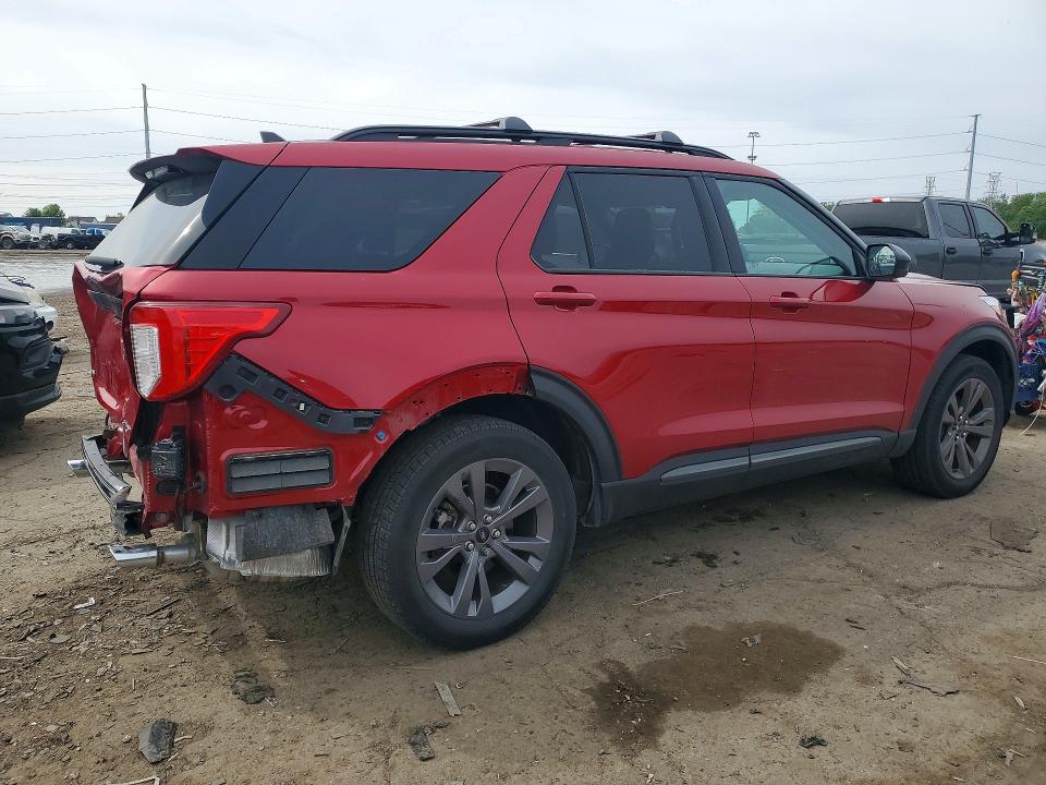 2024 Ford Explorer VIN 1FMSK8DH7RGA81824 COPART salvage auction — REAR END, Mi - Certificate Of Title, sold $12,200 on 2026-07-28 (photo 3)