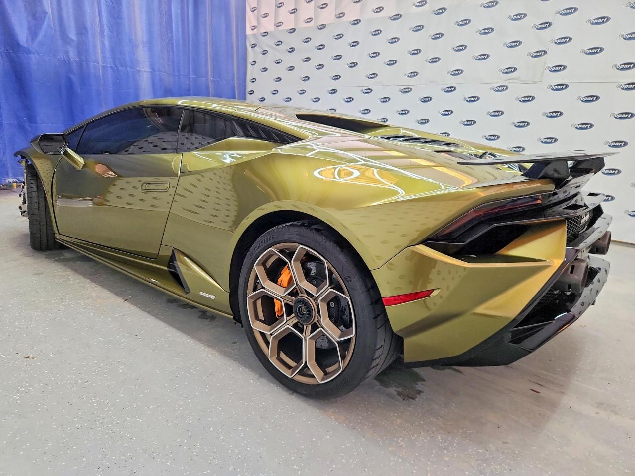 2023 Lamborghini Huracan VIN ZHWUB6ZF9PLA24595 COPART salvage auction — Front End, TX - SALVAGE VEHICLE TITLE, sold $173,000 on 2026-07-02 (photo 2)