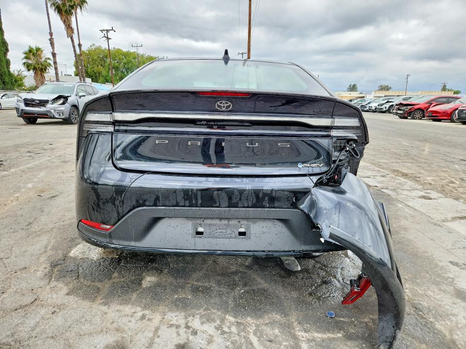 2026 Toyota Prius plug-in VIN JTDACACU1T3056855 COPART salvage auction — REAR END, CA - CERTIFICATE OF TITLE, sold $10,300 on 2026-07-21 (photo 6)