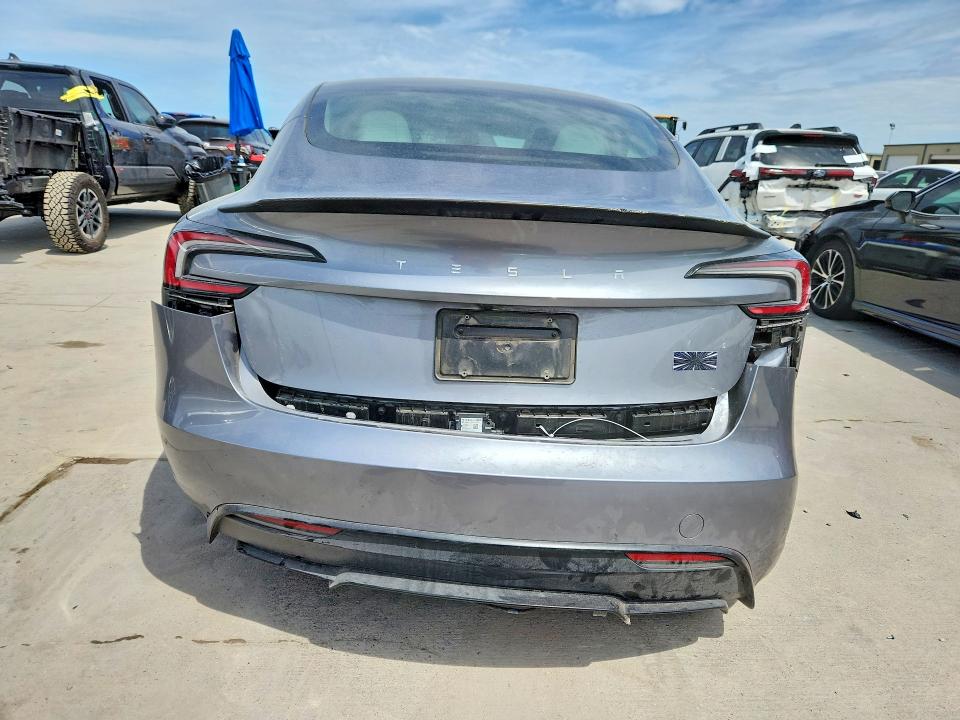 2024 Tesla Model 3 VIN 5YJ3E1ET8RF865224 COPART salvage auction — REAR END, Tx - Salvage Vehicle Title, sold $19,900 on 2026-07-16 (photo 6)