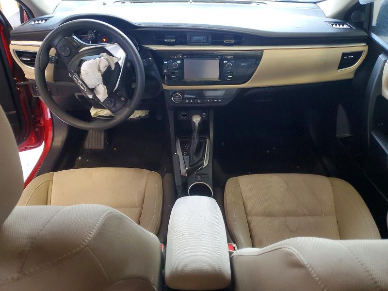 2015 Toyota Corolla VIN 5YFBURHE4FP329767 COPART salvage auction — FRONT END, Tx - Salvage Vehicle Title, sold $1,950 on 2026-07-09 (photo 8)