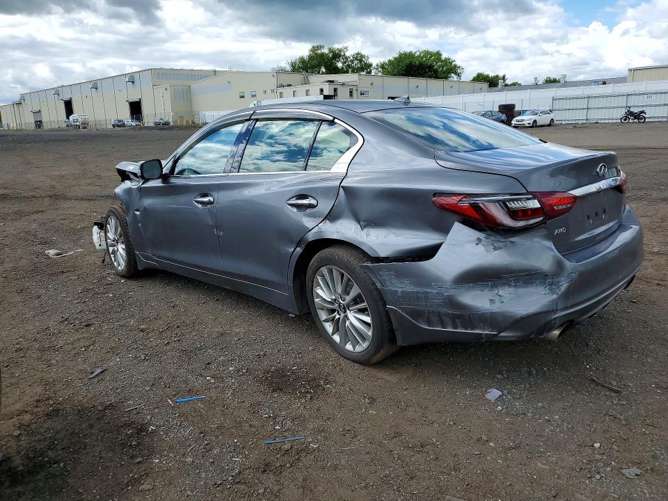 2021 Infiniti Q50 VIN JN1EV7BR2MM750092 COPART salvage auction — FRONT END, Ny - Cert Of Title-Salvage, sold $2,650 on 2026-07-07 (photo 2)