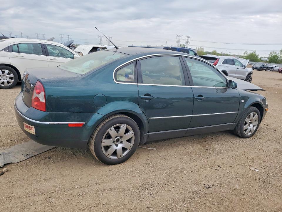 2002 Volkswagen Passat VIN WVWRH63B62P019341 COPART salvage auction — FRONT END, IL - SALVAGE CERTIFICATE, sold $325 on 2026-07-07 (photo 3)