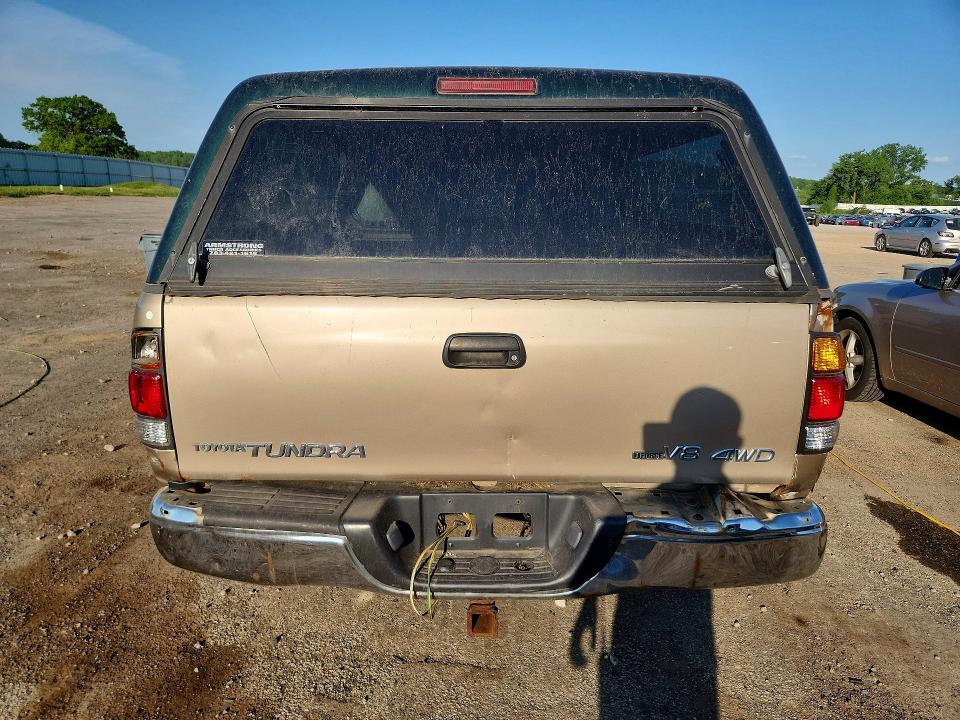 2002 Toyota Tundra VIN 5TBBT44112S330426 COPART salvage auction — REAR END, Wi - Certificate Of Title, sold $950 on 2026-07-14 (photo 6)