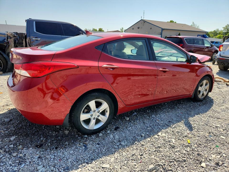 2013 Hyundai Elantra VIN KMHDH4AE8DU776673 COPART salvage auction — FRONT END, KY - CERT OF TITLE-SALVAGE, sold $600 on 2026-07-27 (photo 3)