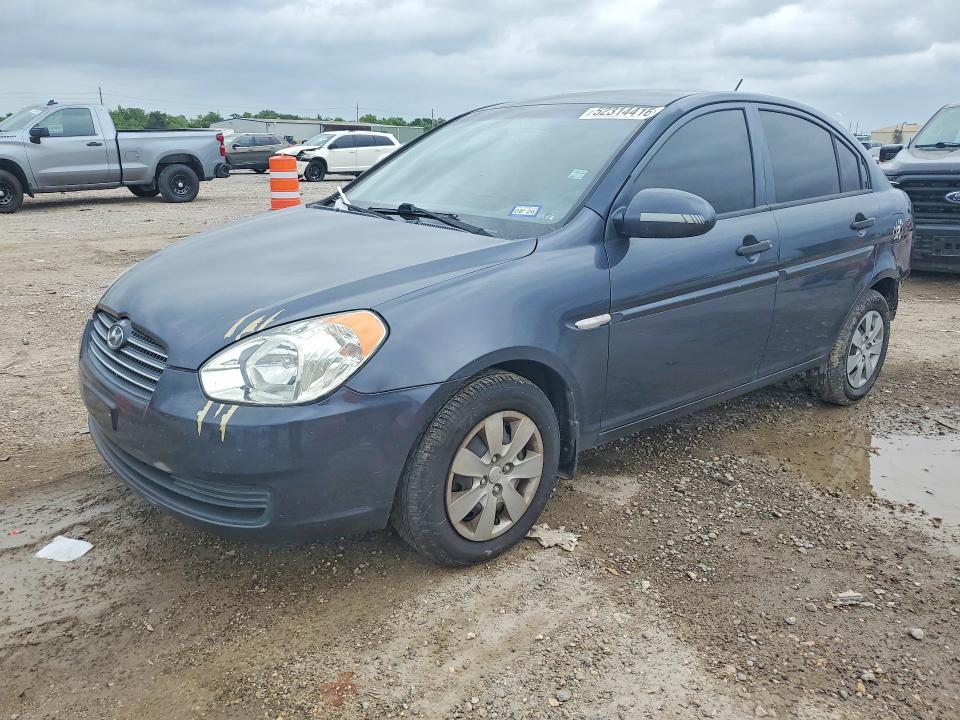 2009 Hyundai Accent VIN KMHCN46C09U288756 COPART salvage auction — REAR END, TX - SALVAGE VEHICLE TITLE (P), sold $250 on 2026-07-16 (photo 1)