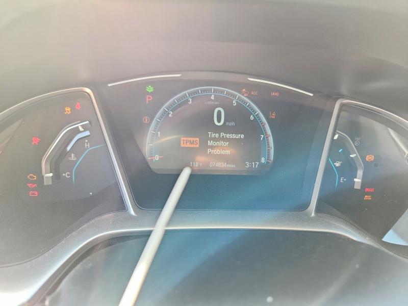 2019 Honda Civic VIN JHMFC1F76KX004140 COPART salvage auction — FRONT END, Tx - Salvage Vehicle Title, sold $4,250 on 2026-07-15 (photo 9)