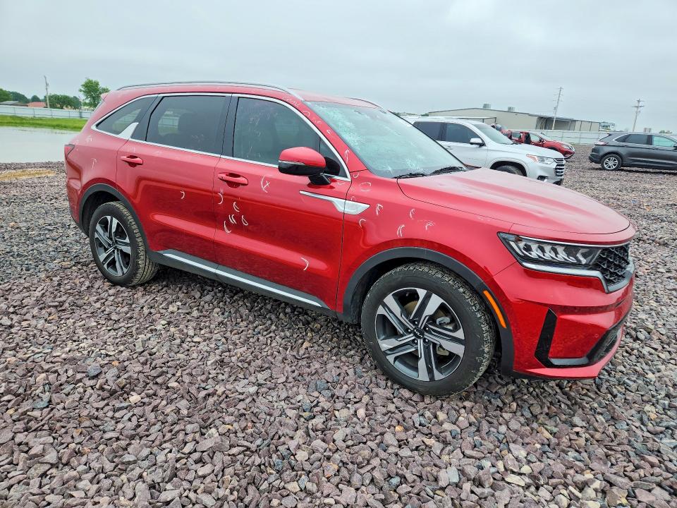 2023 Kia VIN KNDRHDLG3P5213389 COPART salvage auction — HAIL, Mo - Salvage Certificate Of Title, sold $7,600 on 2026-07-27 (photo 4)
