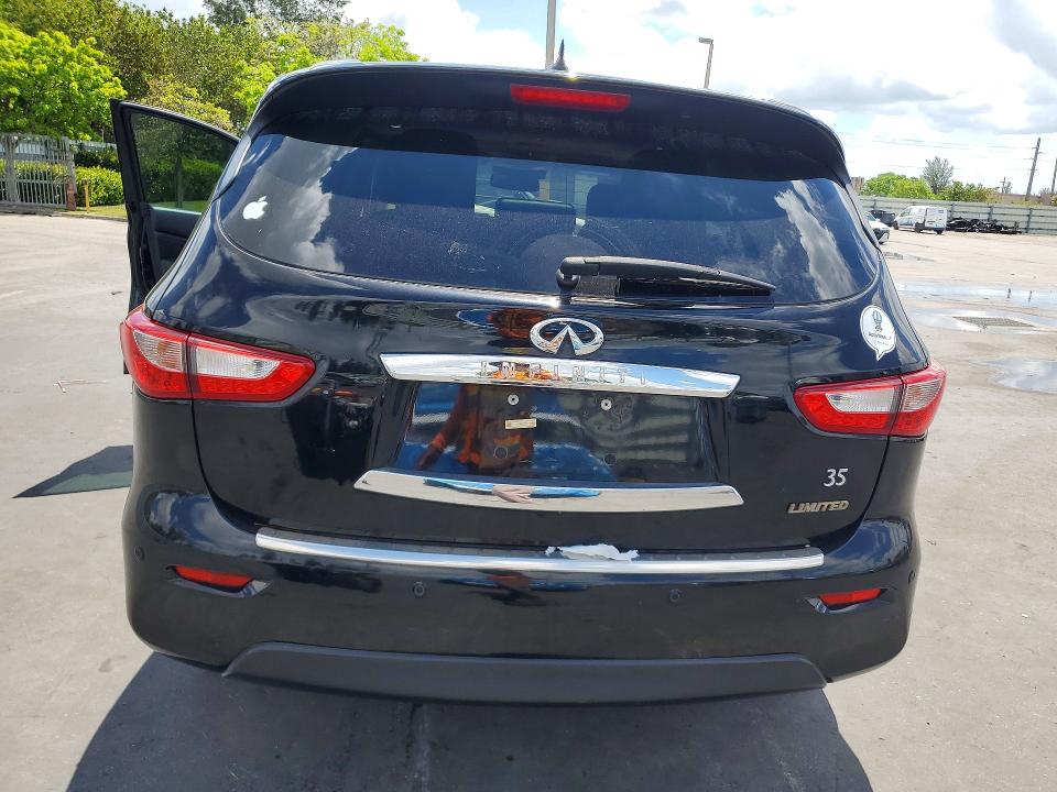 2013 Infiniti Jx35 VIN 5N1AL0MN0DC341660 COPART salvage auction — NORMAL WEAR, Fl - Cert Of Title-Rebuilt, sold $825 on 2026-07-08 (photo 6)