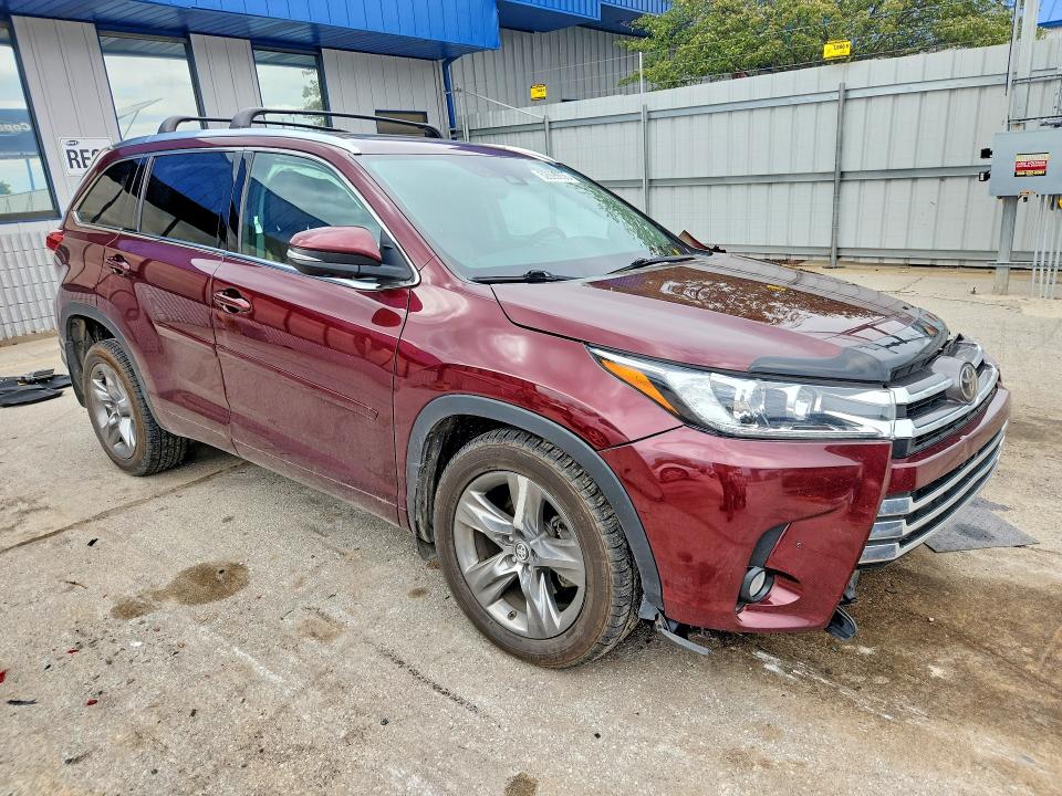 2018 Toyota Highlander VIN 5TDDZRFH3JS806535 COPART salvage auction — FRONT END, In - Certificate Of Title, sold $8,100 on 2026-07-13 (photo 4)