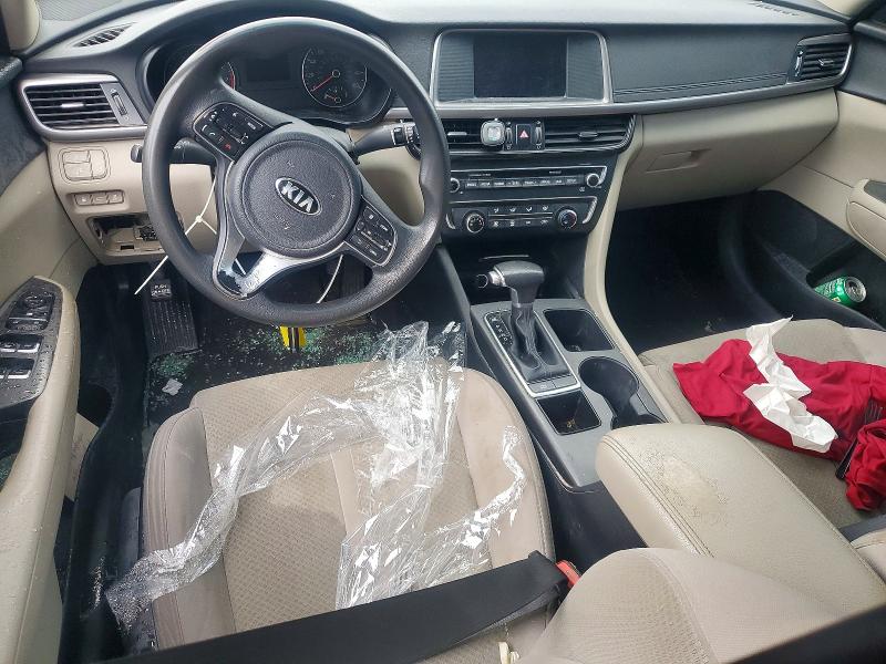 2018 Kia Optima VIN 5XXGT4L37JG254808 COPART salvage auction — VANDALISM, Oh - Cert Of Title-Salvage, sold $650 on 2026-07-17 (photo 8)