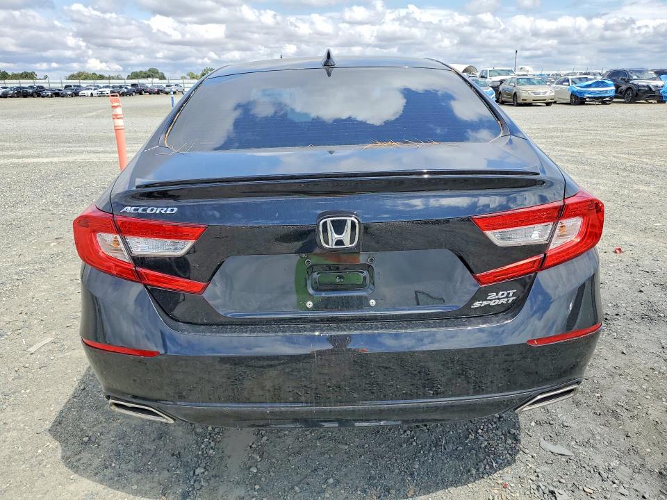 2021 Honda Accord VIN 1HGCV2F37MA007458 COPART salvage auction — VANDALISM, CA - SALVAGE CERTIFICATE, sold $7,400 on 2026-07-28 (photo 6)
