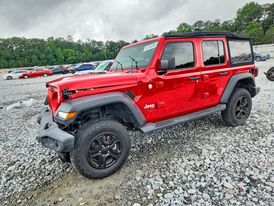 2018 Jeep Wrangler / VIN 1C4HJXDG8JW109479 — COPART salvage auction photo