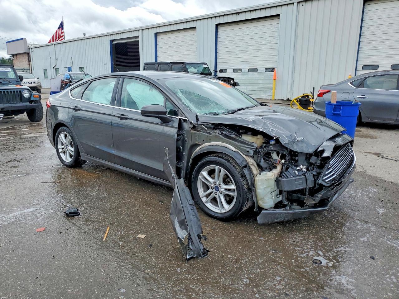 2018 Ford Fusion VIN 3FA6P0H76JR118116 COPART salvage auction — Front End, AL - CERT OF TITLE-SALVAGE TITLE, sold $550 on 2026-07-09 (photo 4)