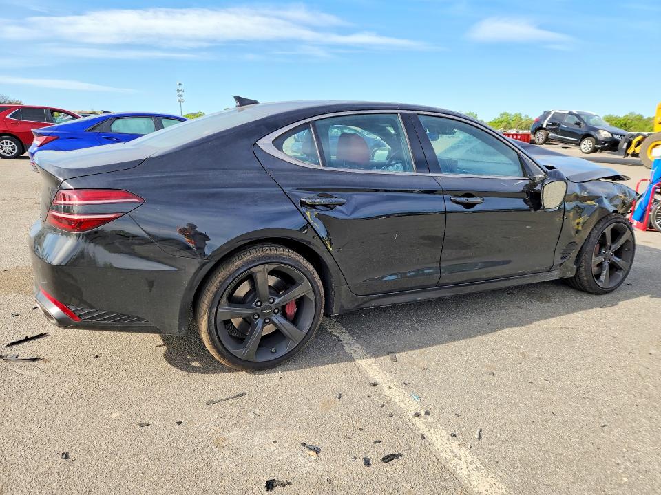 2026 Genesis G70 VIN KMTG54SE5TU170577 COPART salvage auction — FRONT END, Ny - Mv-907A Salvage Certificate, sold $6,400 on 2026-07-13 (photo 3)