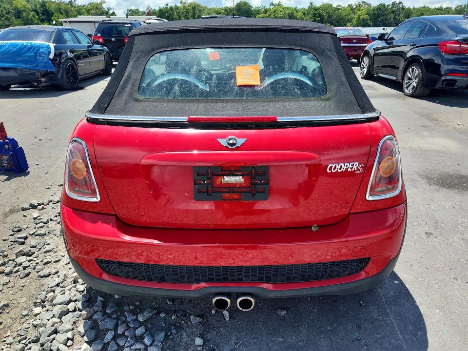 2010 Mini Cooper VIN WMWMS3C51ATY08889 COPART salvage auction — STRIPPED, Fl - Cert Of Title-Slvg Rebld Flood, sold $475 on 2026-07-27 (photo 6)