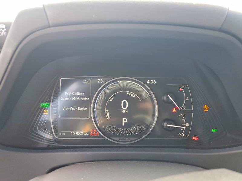2024 Lexus Ux VIN JTHB9JBHXR2076915 COPART salvage auction — FRONT END, Or - Salvage Title Certificate, sold $17,300 on 2026-07-06 (photo 9)
