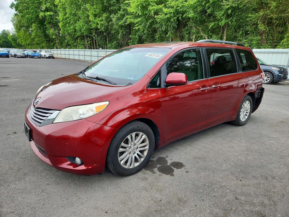 2016 Toyota VIN 5TDYK3DC4GS717530 COPART salvage auction — REAR END, Nj - Cert Of Title-Salvage, sold $6,500 on 2026-07-28 (photo 1)