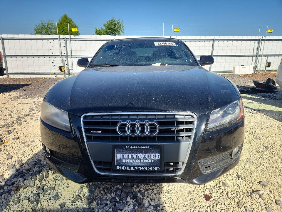 2012 Audi A5 VIN WAULFAFH5CN001700 COPART salvage auction — REAR END, Il - Certificate Of Title, sold $2,600 on 2026-07-08 (photo 5)