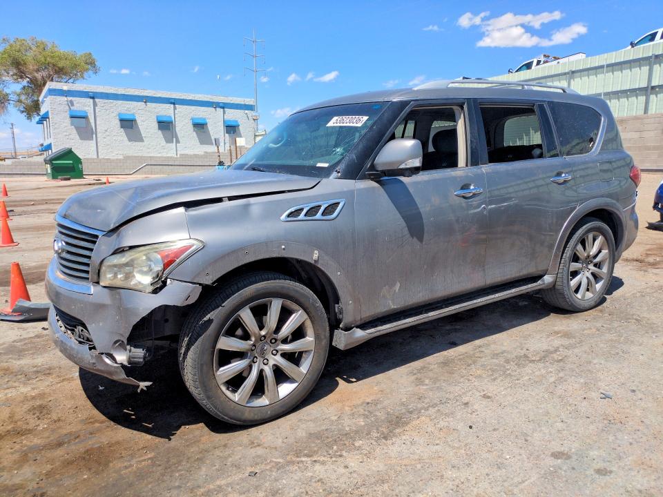 2013 Infiniti Qx56 VIN JN8AZ2NE2D9042363 COPART salvage auction — VANDALISM, Nm - Cert Of Title-Salvage, sold $1,900 on 2026-07-16 (photo 1)