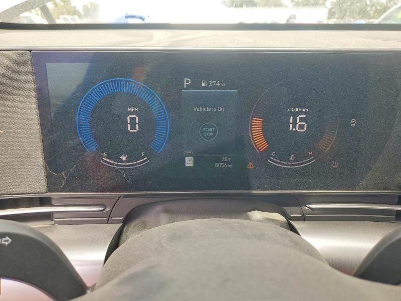2025 Hyundai Kona VIN KM8HBCAB6SU305976 COPART salvage auction — FRONT END, Ca - Dis/Dlr/Exp Only Clean Title (P), sold $4,250 on 2026-07-30 (photo 9)