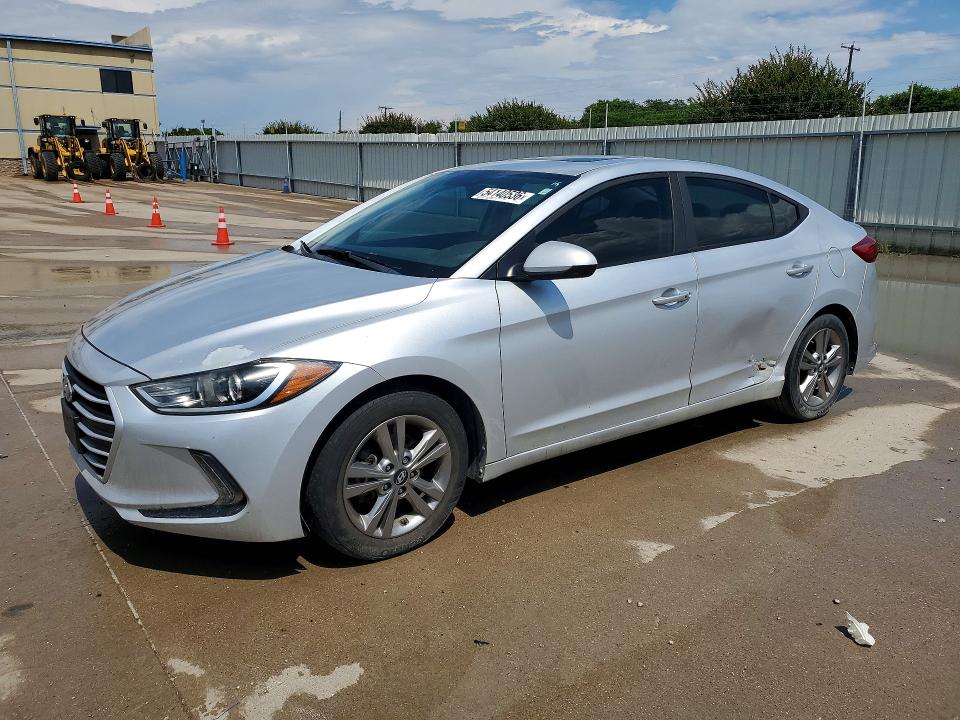 2018 Hyundai Elantra VIN KMHD84LF4JU586161 COPART salvage auction — SIDE, Tx - Salvage Vehicle Title, sold $4,750 on 2026-07-23 (photo 1)