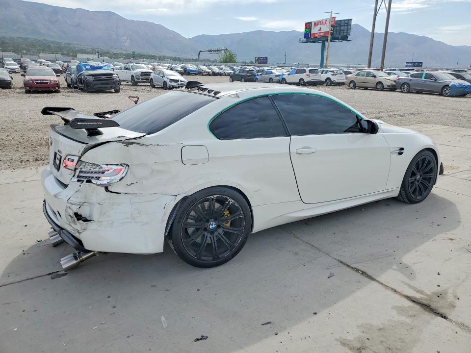 2008 BMW M3 VIN WBSWD93598PY42423 COPART salvage auction — REAR END, Ut - Salvage Certificate, sold $7,300 on 2026-08-03 (photo 3)