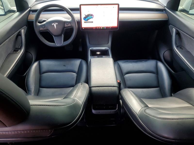 2021 Tesla Model y VIN 5YJYGDED6MF122631 COPART salvage auction — REAR END, Fl - Cert Of Title Slvg Rebuildable, sold $8,200 on 2026-09-10 (photo 8)
