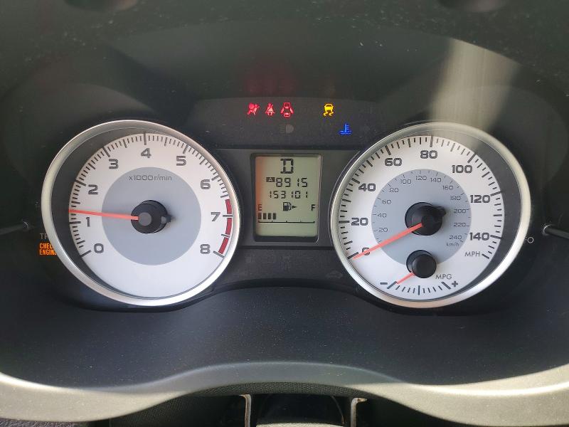 2012 Subaru VIN JF1GPAC67CH222465 COPART salvage auction — FRONT END, Ca - Salvage Certificate, sold $800 on 2026-07-16 (photo 9)