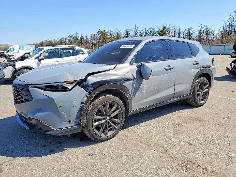 2025 Acura Adx VIN 3HDSA2H51SM704210 COPART salvage auction — FRONT END, Ny - Mv-907A Salvage Certificate, sold $11,700 on 2026-07-06 (photo 1)