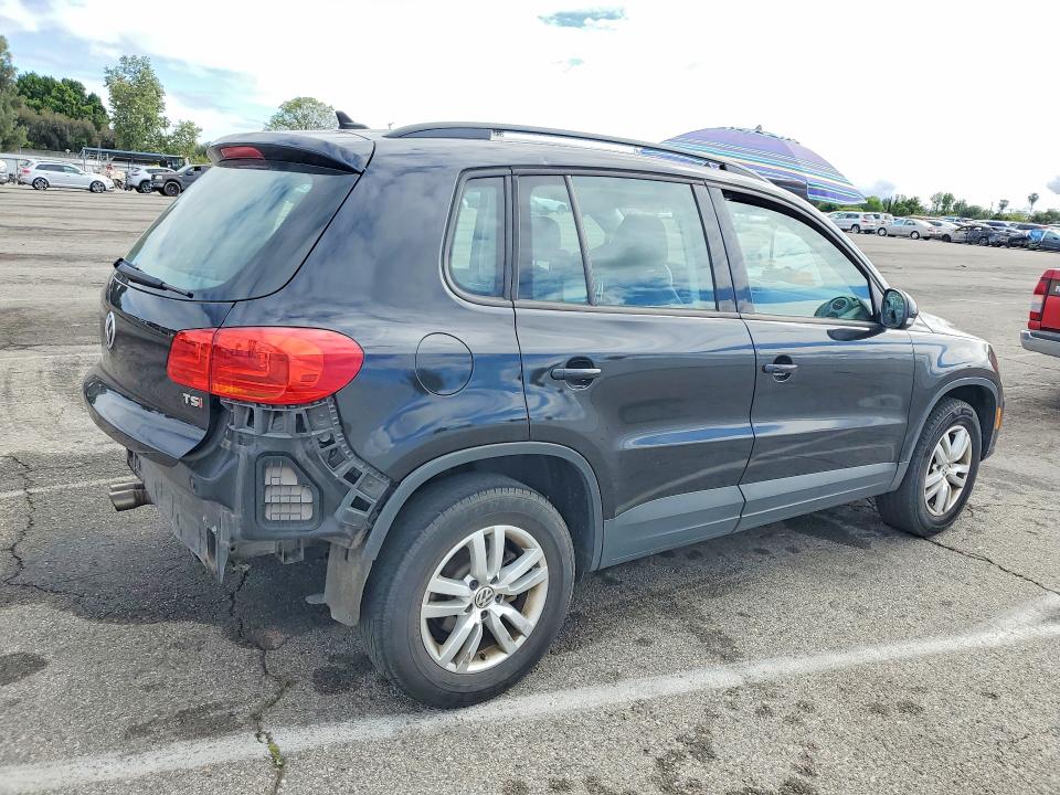 2017 Volkswagen Tiguan VIN WVGAV7AX7HK031400 COPART salvage auction — REAR END, Ca - Salvage Certificate, sold $1,900 on 2026-07-10 (photo 3)