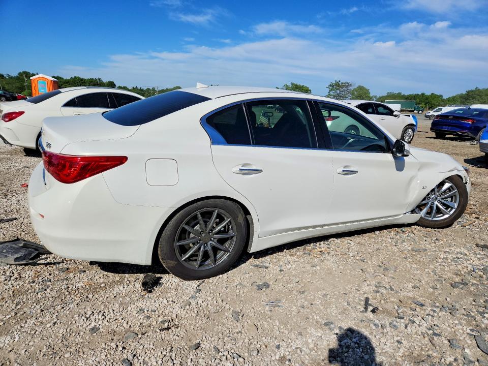 2014 Infiniti Q50 VIN JN1BV7AP0EM675252 COPART salvage auction — FRONT END, Md - Cert Of Salvage > 75% Damage, sold $3,500 on 2026-07-02 (photo 3)