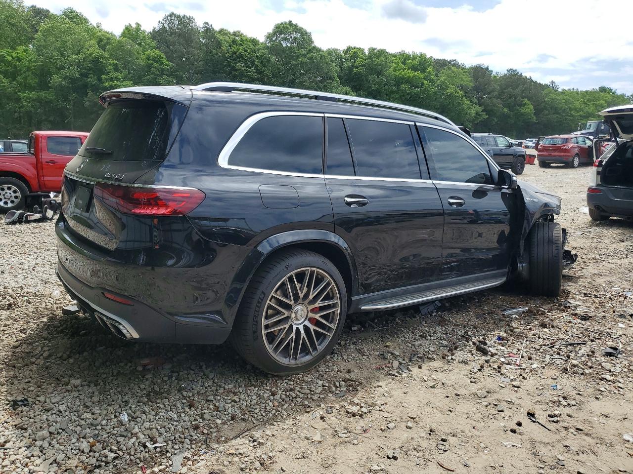 2024 Mercedes-Benz GLS-Class VIN 4JGFF8KE3RB130612 COPART salvage auction — Front End, GA - CERT OF TITLE-SALVAGE, sold $52,000 on 2026-06-26 (photo 3)