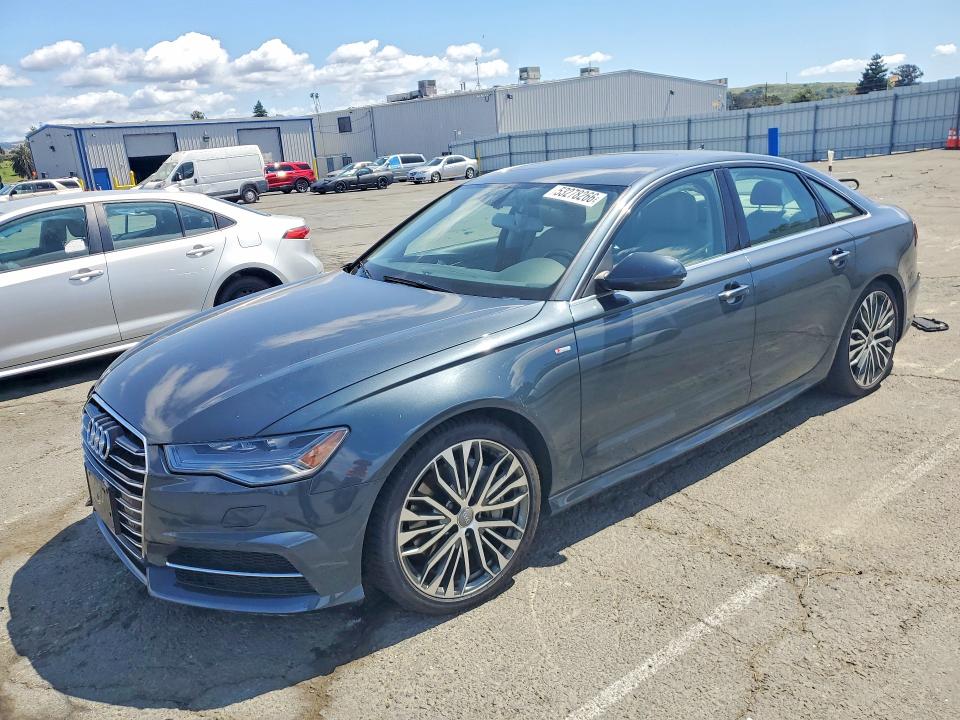 2016 Audi A6 VIN WAUFMAFCXGN081833 COPART salvage auction — FRONT END, Ca - Salvage Certificate, sold $6,500 on 2026-07-31 (photo 1)
