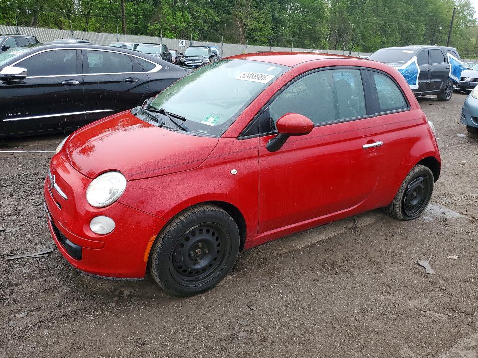 2012 Fiat 500 VIN 3C3CFFAR1CT280678 COPART salvage auction — REAR END, Pa - Certificate Of Salvage, sold $1,100 on 2026-07-06 (photo 1)