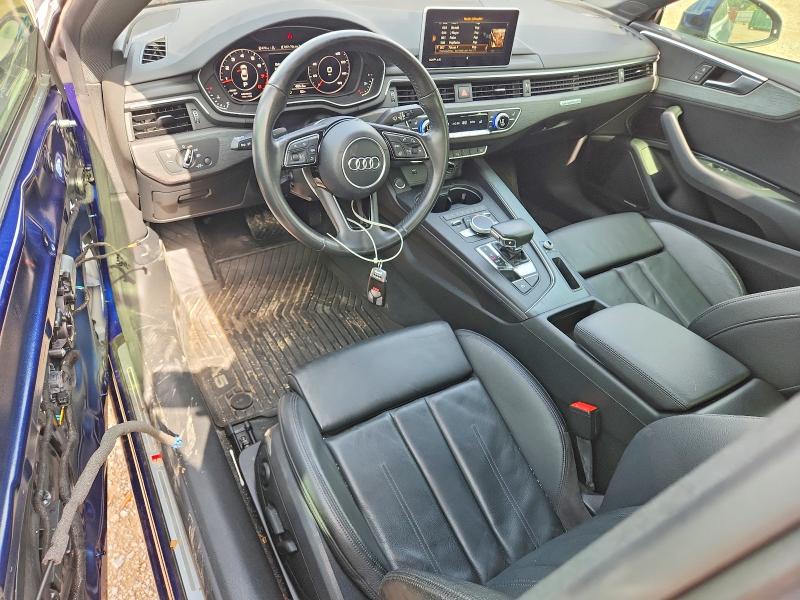 2018 Audi A5 VIN WAUTNAF56JA039398 COPART salvage auction — FRONT END, Al - Cert Of Title-Salvage Title, sold $250 on 2026-07-21 (photo 8)