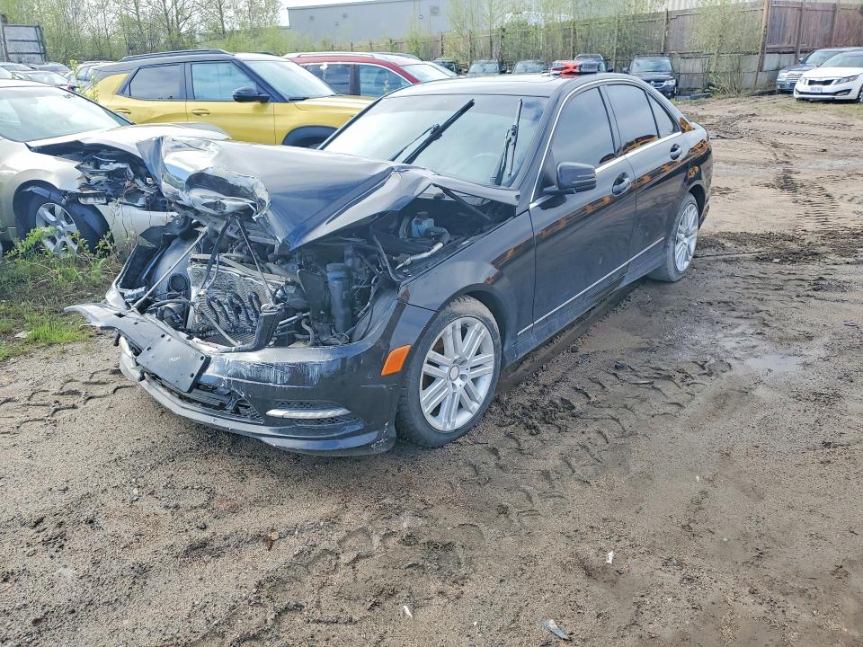 2011 Mercedes-benz C class VIN WDDGF8FB4BA516014 COPART salvage auction — FRONT END, On - Permit Salvage, sold $400 on 2026-08-04 (photo 1)