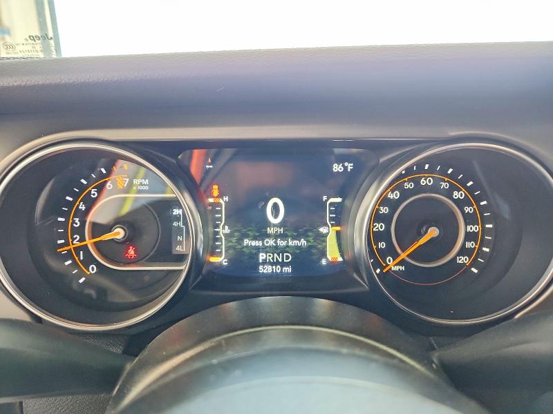 2022 Jeep Wrangler unlimited VIN 1C4HJXDG5NW165529 COPART salvage auction — NORMAL WEAR, IL - CERTIFICATE OF TITLE, sold $20,500 on 2026-07-16 (photo 9)