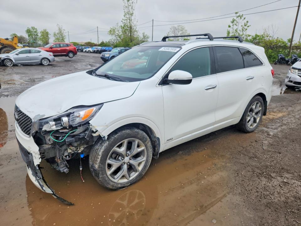 2016 Kia Sorento VIN 5XYPKDA14GG160720 COPART salvage auction — FRONT END, Qc - Gravement Accidente, sold $2,000 on 2026-07-07 (photo 1)
