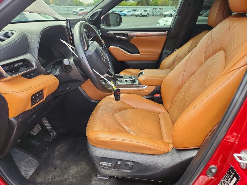 2023 Toyota Highlander VIN 5TDKDRBH5PS523347 COPART salvage auction — REAR END, Ca - Salvage Certificate, sold $15,800 on 2026-07-20 (photo 7)