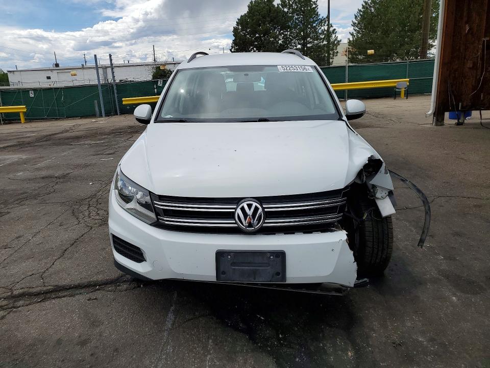 2017 Volkswagen Tiguan VIN WVGBV7AX7HK045513 COPART salvage auction — FRONT END, Co - Public - Salvage Title, sold $1,350 on 2026-07-14 (photo 5)