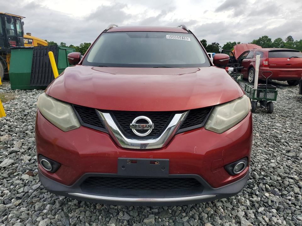 2014 Nissan Rogue VIN 5N1AT2MT0EC797671 COPART salvage auction — MINOR DENT/SCRATCHES, NC - DEALER ONLY CLEAN TITLE, sold $150 on 2026-07-09 (photo 5)
