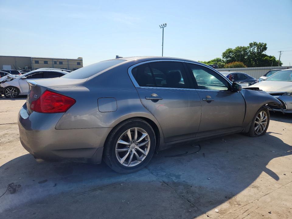 2008 Infiniti G35 VIN JNKBV61E38M226205 COPART salvage auction — FRONT END, TX - BONDED TITLE - SALVAGE, sold $475 on 2026-07-23 (photo 3)