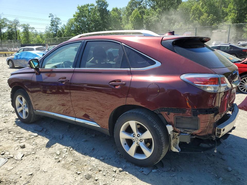 2014 Lexus Rx VIN JTJBK1BA2E2461255 COPART salvage auction — FRONT END, Md - Cert Of Salvage > 75% Damage, sold $4,600 on 2026-07-24 (photo 2)