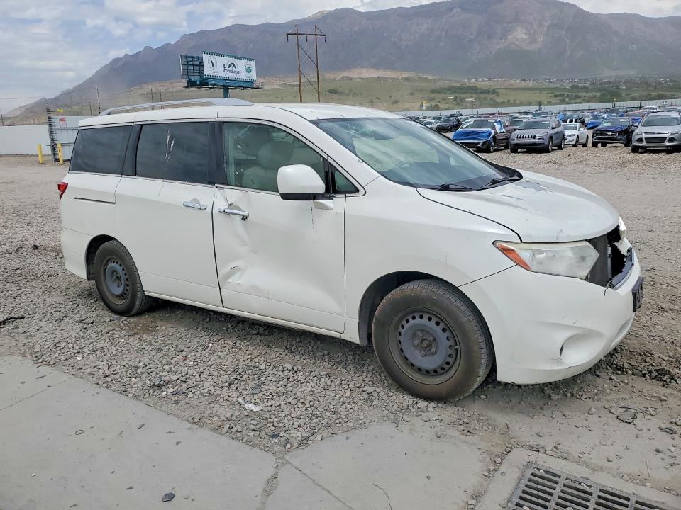 2012 Nissan Quest VIN JN8AE2KP5C9038288 COPART salvage auction — FRONT END, Ut - Salvage Certificate, sold $550 on 2026-07-06 (photo 4)