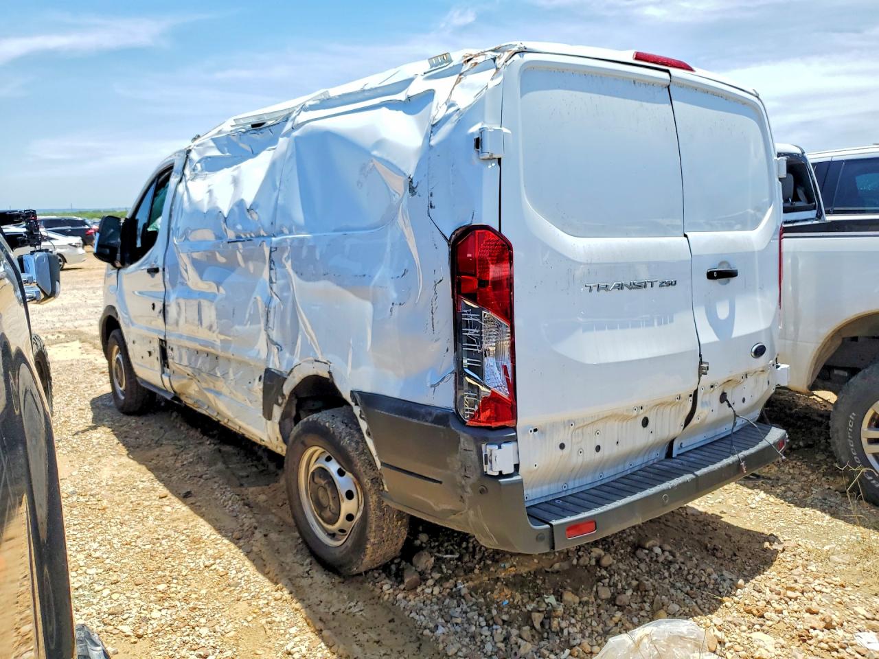 2023 Ford Transit VIN 1FTBR1Y83PKC05955 COPART salvage auction — Minor Dent/Scratches, TX - CERTIFICATE OF TITLE (P), sold $8,600 on 2026-07-08 (photo 2)